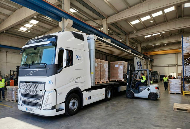 camion trasporte paletizado